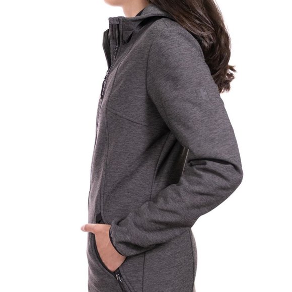 MID LENGTH SOFTSHELL HOODED JACKET - Picture 2 of 7